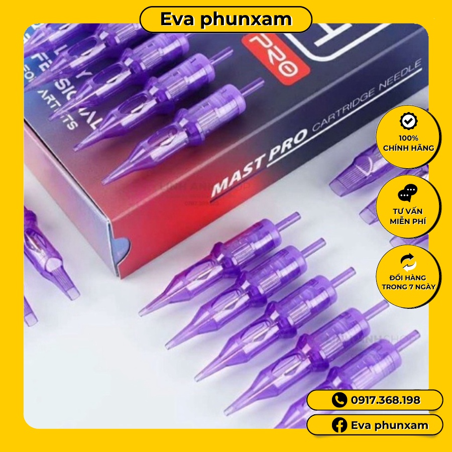 Hộp Kim 1 Máy Pen MAST PRO Tím Chính Hãng Phun Xăm