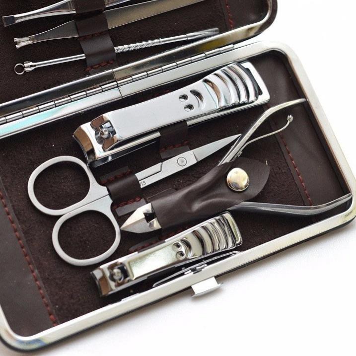 Bộ cắt móng tay 12 món thép inox không gỉ, sắc bén nhỏ gọn