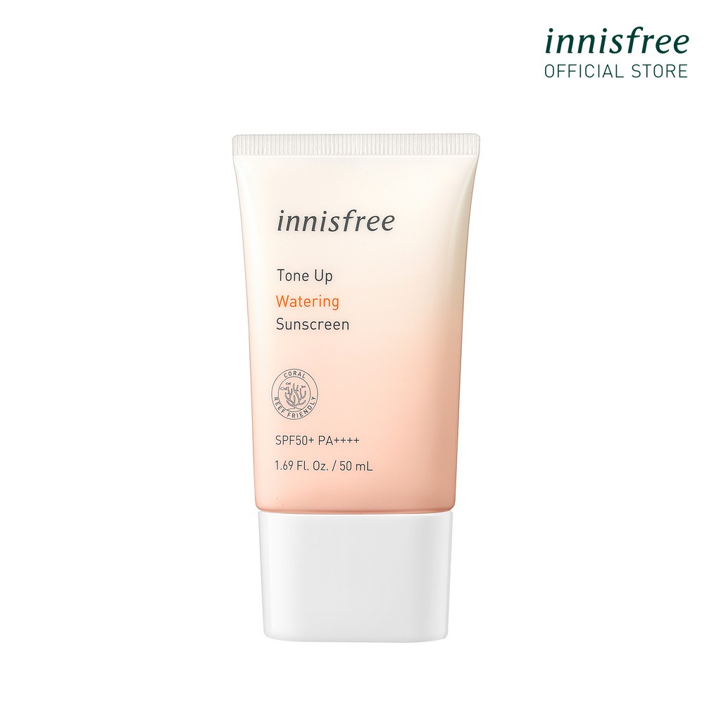 Kem chống nắng nâng tông innisfree Tone Up Watering Sunscreen SPF 50+ PA++++ 50ml