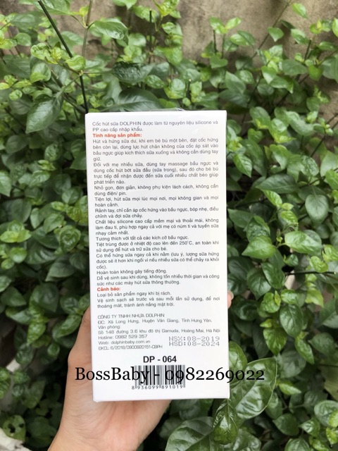 Cốc hút và hứng sữa silicone Dolphin