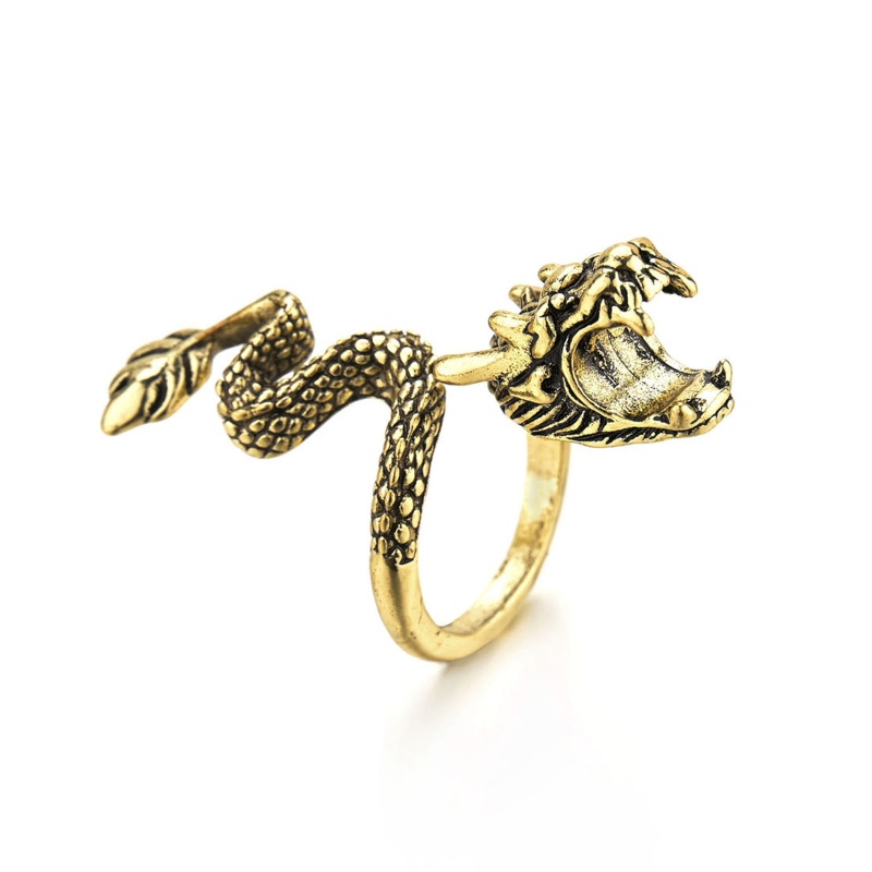 King Nhẫn Giá Đỡ Xì Gà Hình Rồng Cổ Điển Bảo Vệ Ngón Tay Từ Đốt Cháy Và Vết Bẩn