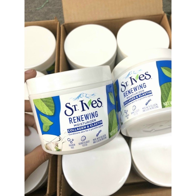 ( mẫu mới ) Kem dưỡng da St.Ives Renewing Collagen & Elastin Moisturizer 283g