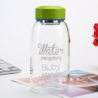 Chai thủy tinh detox nắp to 500ml