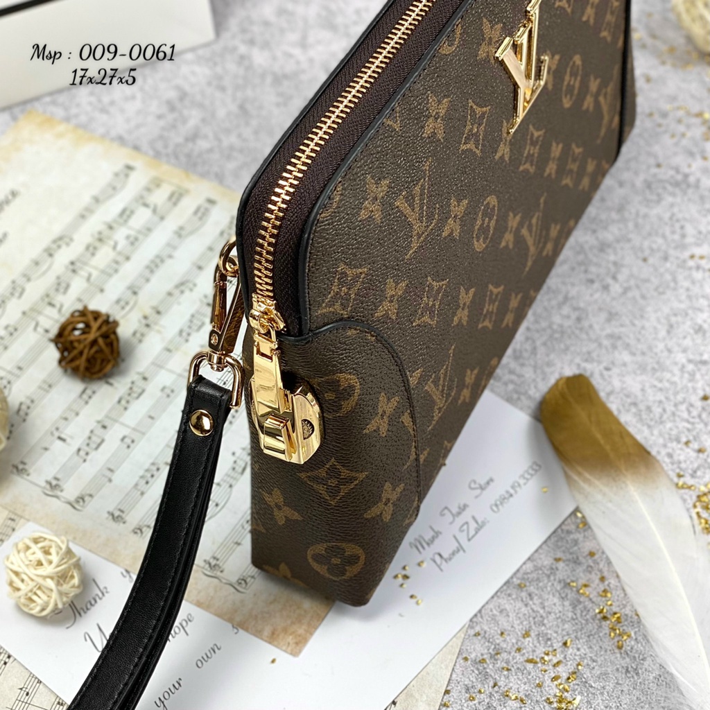 Ví cầm tay nam Louis Vuition 009 da bò cao cấp