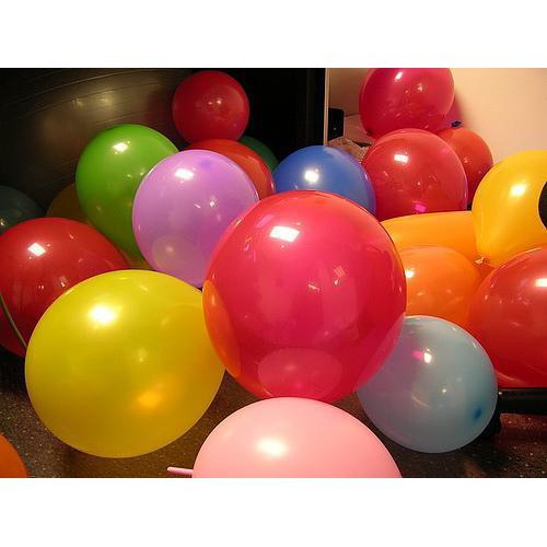 Bộ 100 Bong Bóng Bay Hình Tròn - Bong Bóng Balloon Nhiều Màu - LICLAC