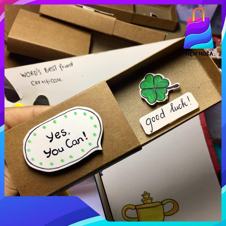 Hộp diêm yêu thương làm theo yêu cầu - Thiệp hộp diêm handmade