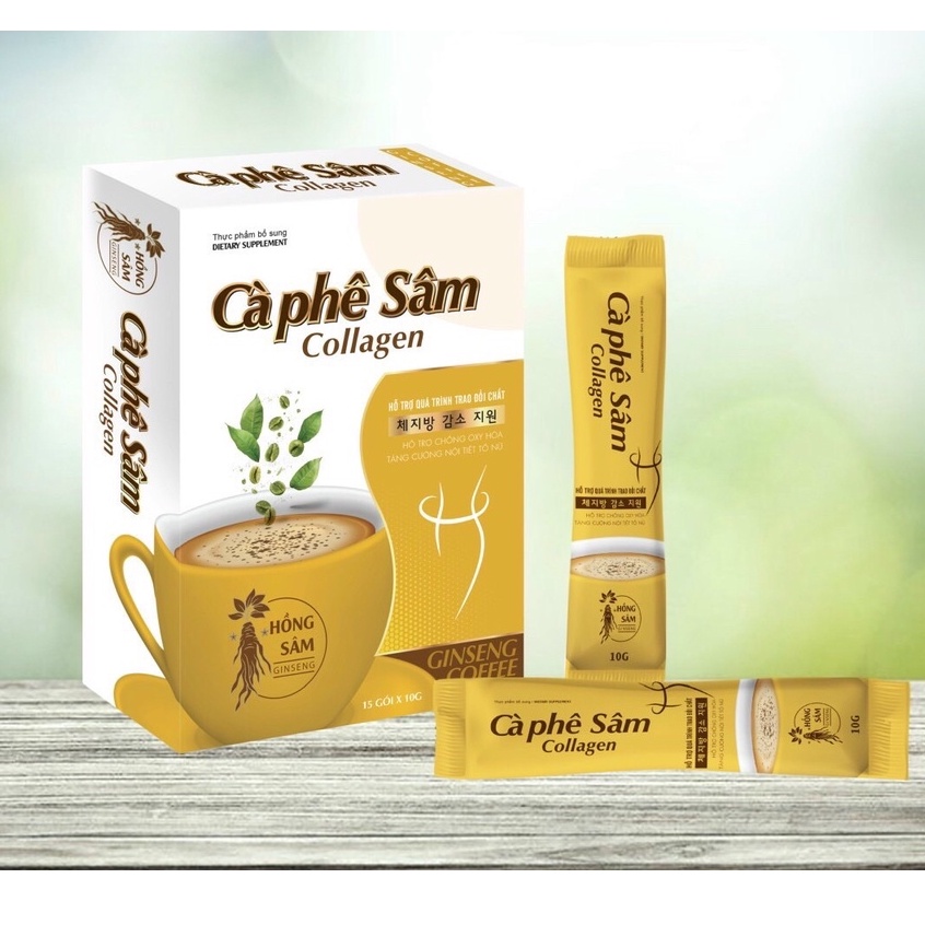 Cà phê SÂM Giảm cân, Đẹp da, Giữ dáng (Hộp 12gói)