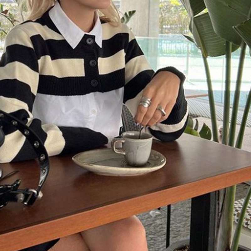 Xiangbao Áo Khoác Cardigan Dệt Kim Y2k Tay Dài Chống Nắng Mùa Hè Cho Nữ C