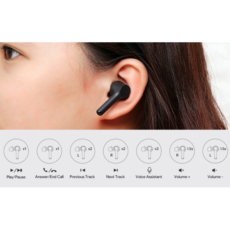Tai Nghe True-Wireless AUKEY EP-K01 Lite - Chống Nước IPX5, Bluetooth 5.0, nghe độc lập từng bên
