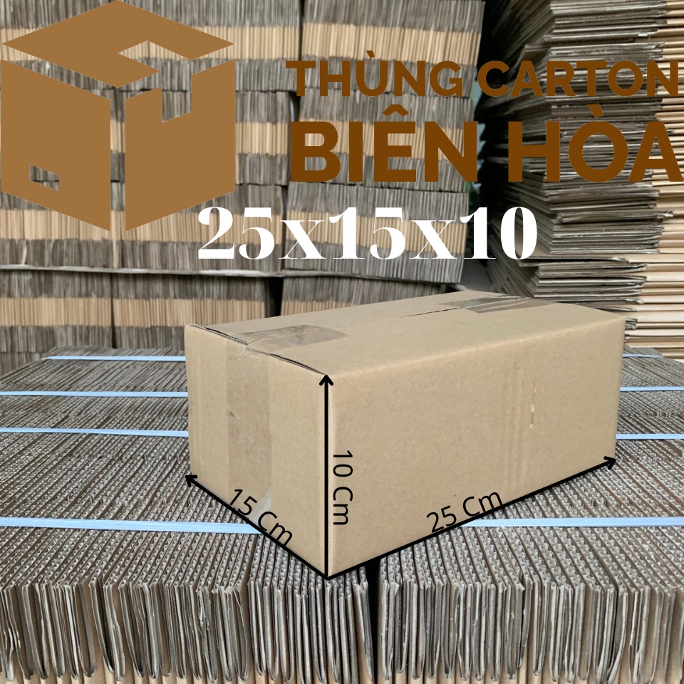Hộp Giấy 25x15x10 - Hộp Sóng C Dày, Cứng