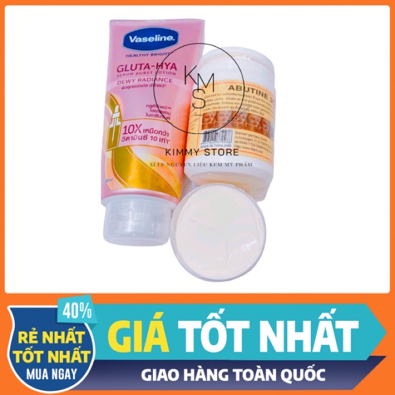 combo abutine 3c3 200g + vaseline gluta hya