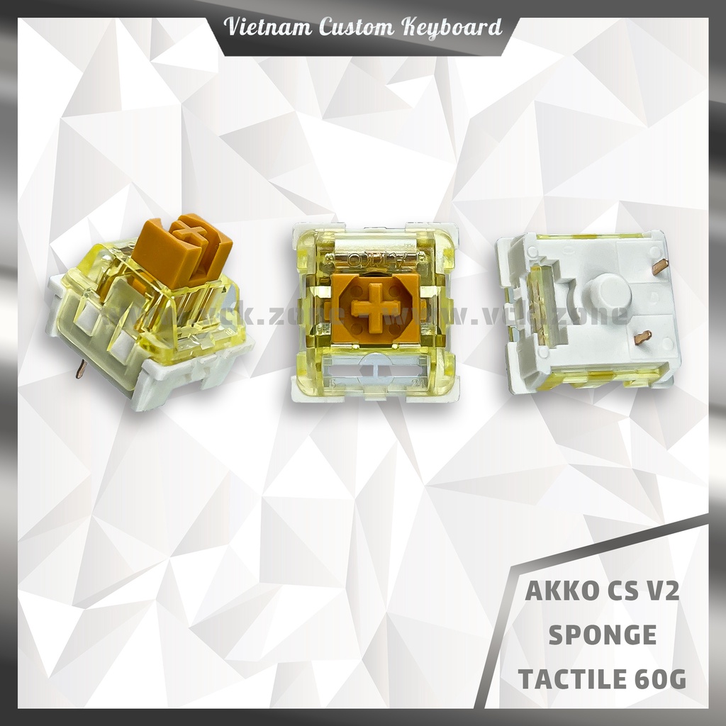 Akko CS V2 Switch | Pack 45 Switch Fullbox | Linear/Tactile | Rẻ Đẹp Hiệu Năng Cao | Jelly | Starfish | Sponge | VCK