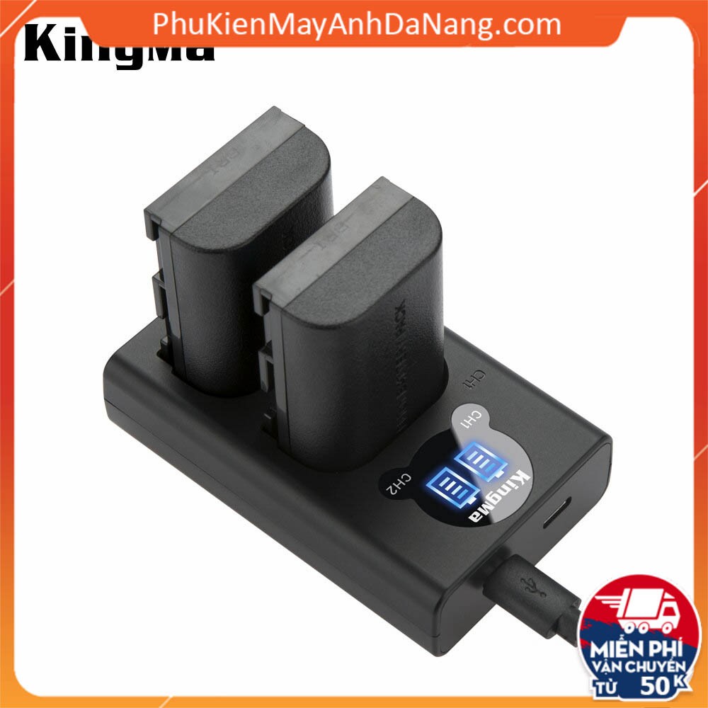 Pin và Sạc đôi KingMa LP-E6 cho CANON 70D 60D 6D 7D 5DII và nhiều máy khác