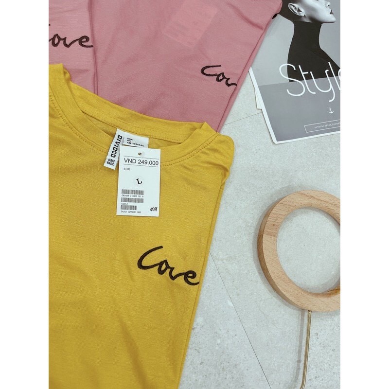 BÁN SỈ ÁO PHÔNG GIẤY CỔ TRÒN THÊU LOVE