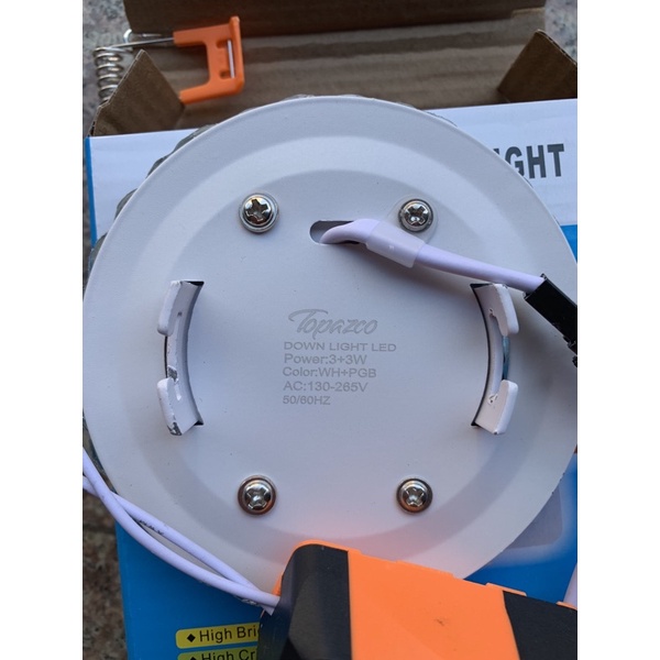 Đèn led âm trần viền màu 6w đèn trần Dowlight