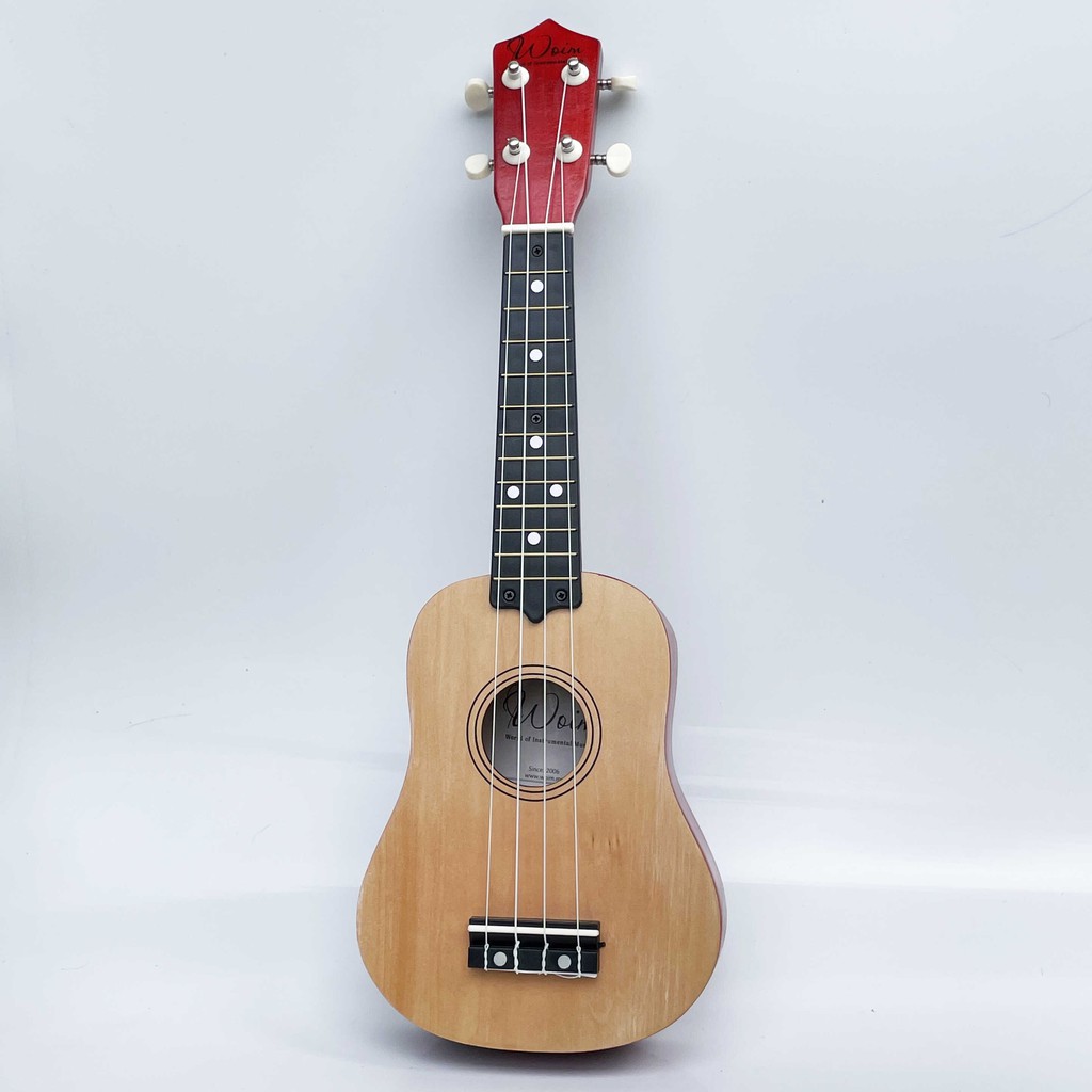 Đàn Ukulele Gỗ Hồng Phấn WOIM Soprano Size 21inch 53cm (Mua 1 Tặng 5)