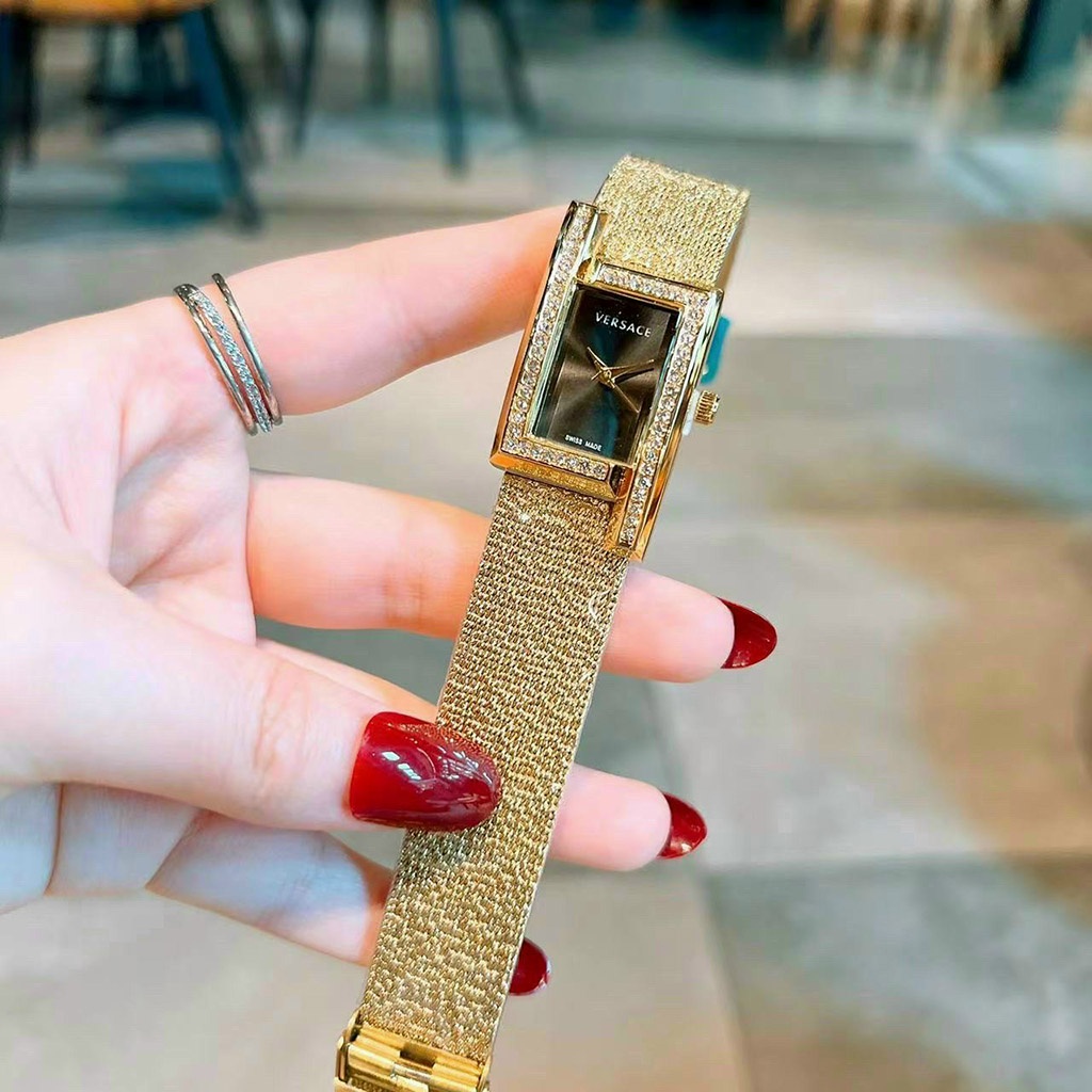 đồng hồ đeo tay nữ Versace dây thép không gỉ hàng đẹp thời trang cao cấp chống nước bảo hành 12 tháng