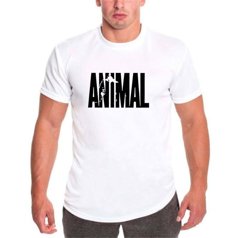 Áo thun ngắn tay in hình động vật cho nam