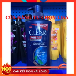 Dầu gội clear men bạc hà sạch gàu 630g