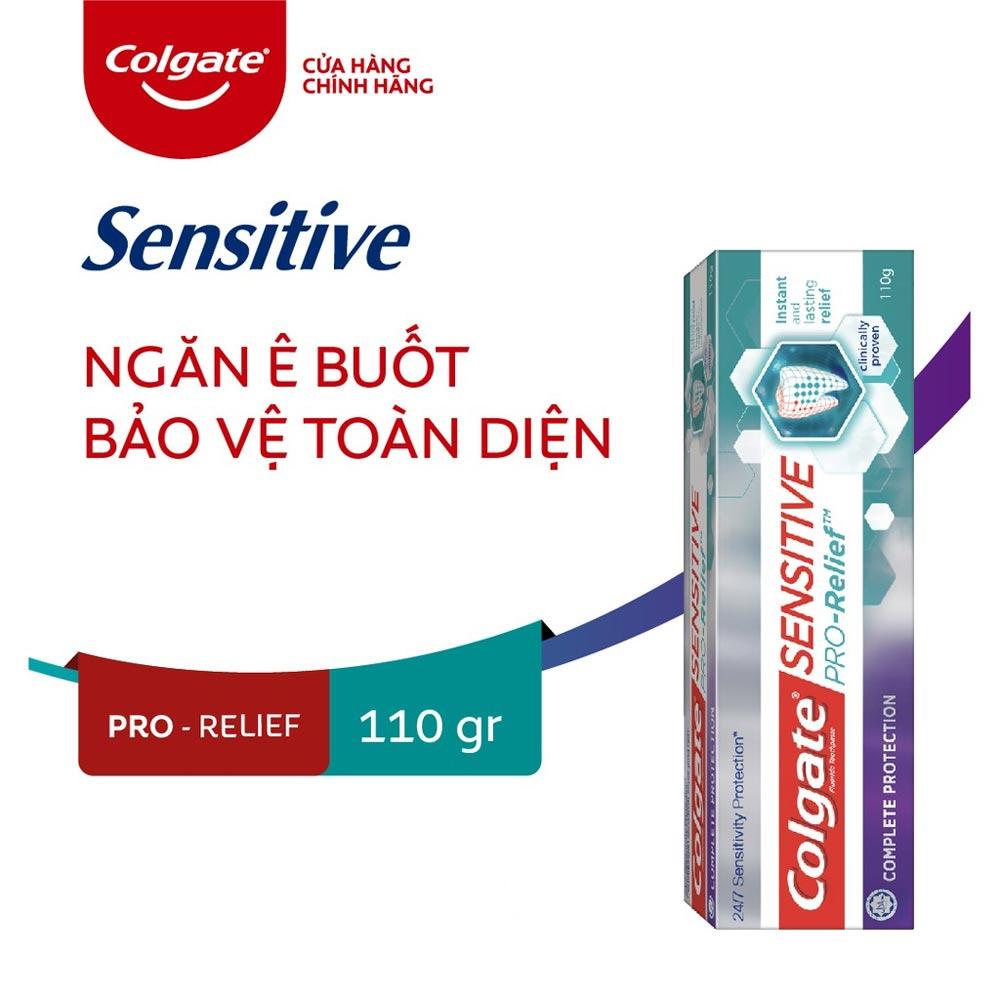 Kem Đánh Răng Colgate Sensitive Pro Relief Complete Protection ngăn ê buốt và bảo vệ toàn diện 110g