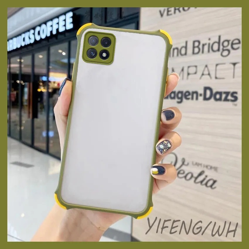 Ốp Điện Thoại Trong Suốt Mặt Nhám Chống Sốc Cho OPPO A96 A76 A55 A36 Reno 7 7z 6 6z Pro 5G