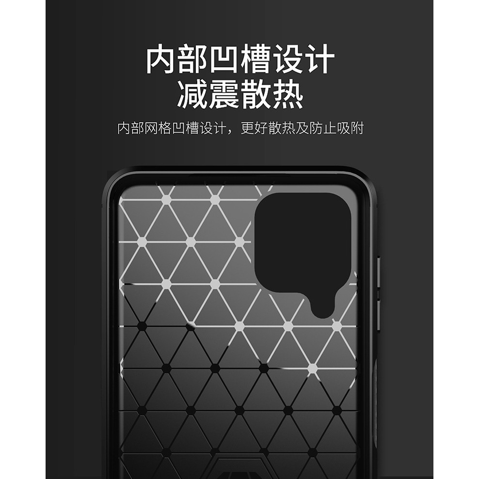 Ốp điện thoại sợi carbon dẻo chất lượng cao cho Samsung Galaxy M62 M32 5G M22 M02 M02S