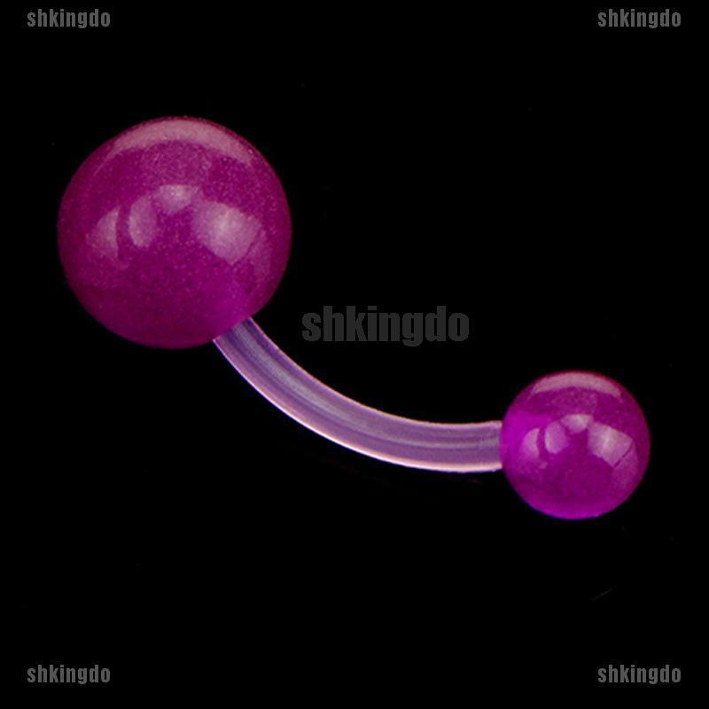 Bộ khuyên xỏ rốn dạ quang nhiều màu sắc