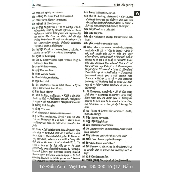 Sách - Từ điển Anh - Việt trên 135.000 từ (Hộp,bìa cứng) - tái bản 04