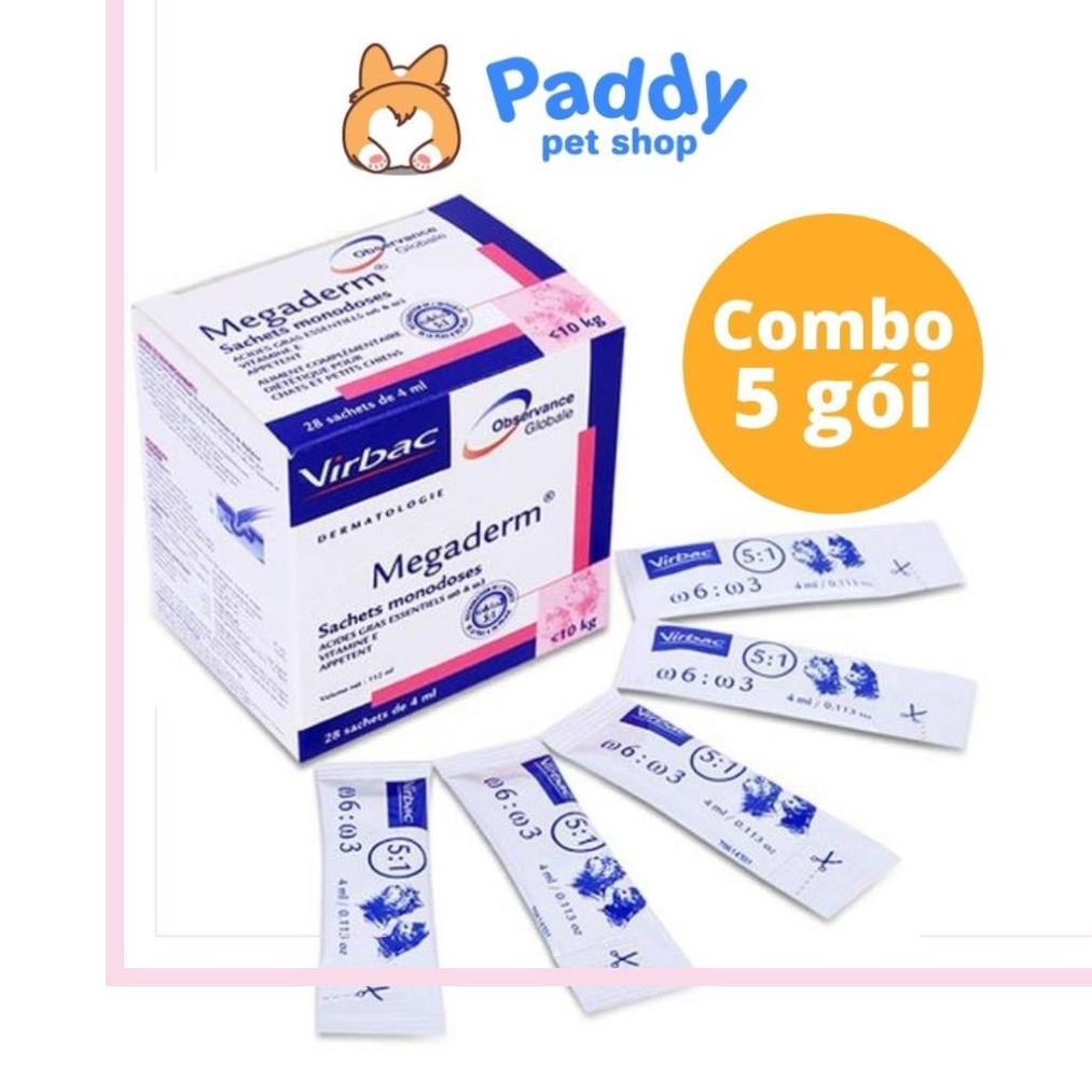Gel Dưỡng Lông & Da Cho Chó Mèo Virbac Megaderm (4ml)