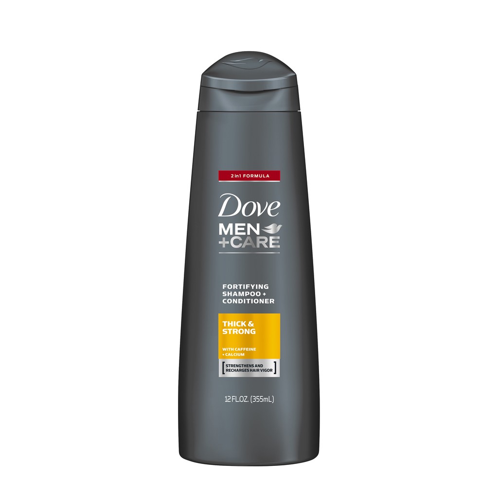 Dầu Gội & Xả Nam Dove Men+Care 2 in 1 Shampoo And Conditioner Thick & Strong 355ml (Mỹ)