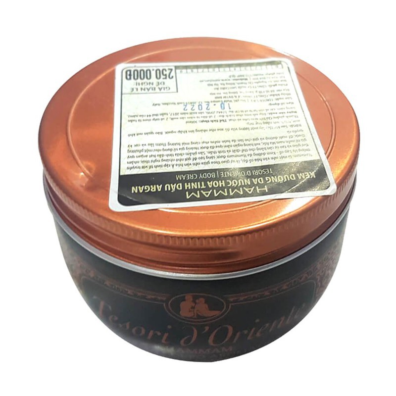 ##chuyên_sỉ_chính_hãng_100%_ Kem dưỡng da nước hoa Tinh Dầu Argan Tesori Hammam Body Cream 300ml (ITALY)