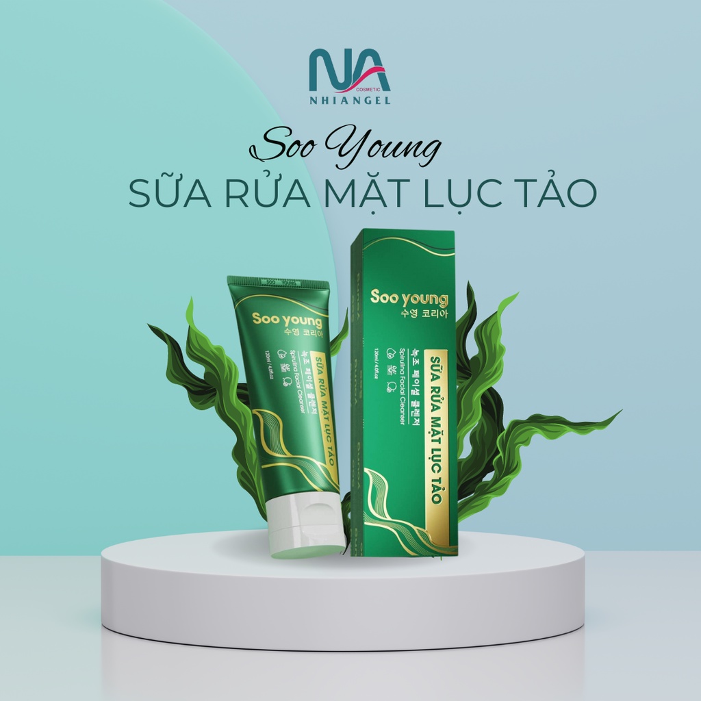 Sữa rửa mặt lục tảo Soo young (chính hãng )