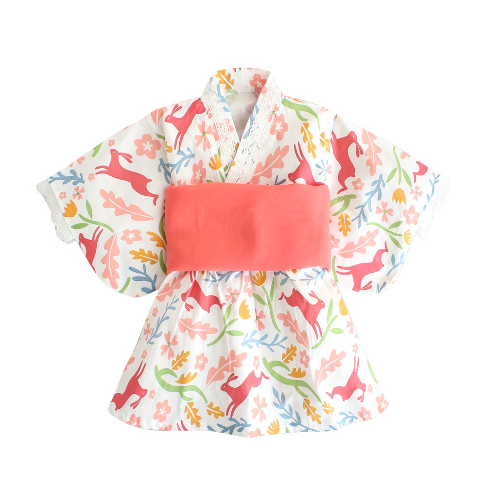 Đầm Kimono Xuân Hè 22 60364 In Họa Tiết Phong Cách Nhật Bản Mới