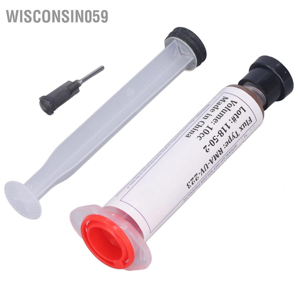 Wisconsin059 Soldering Flux Removable No Clean Oil Paste Welding Phone PC Repair Tool 10cc RMA‑UV‑223