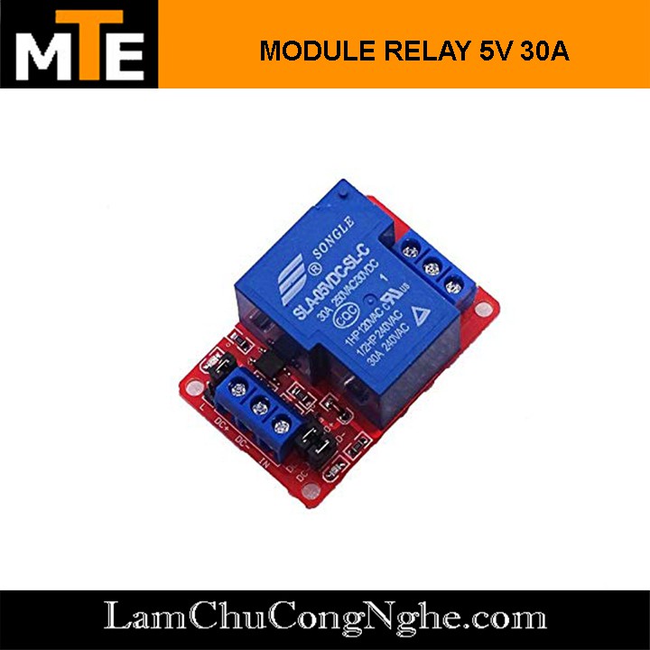 Module 1 relay 5V với opto cách ly HIGH/LOW đóng cắt Thiết bị điện 30A