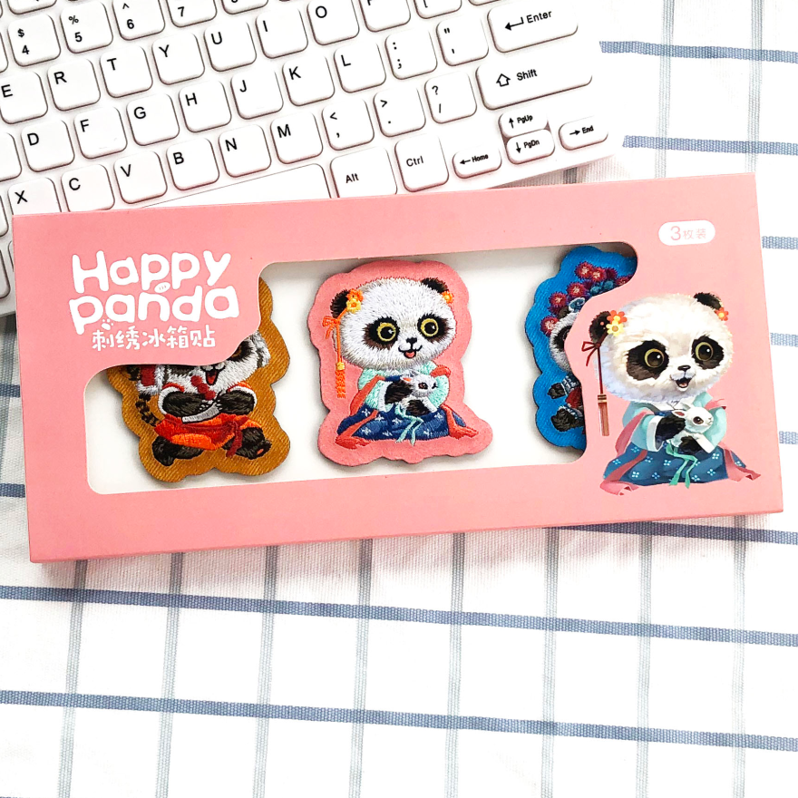Panda Creative Shop Zodiac Embroidery Refridgerator Magnets Chengdu Gift Abroad Decoration Features Gift Present