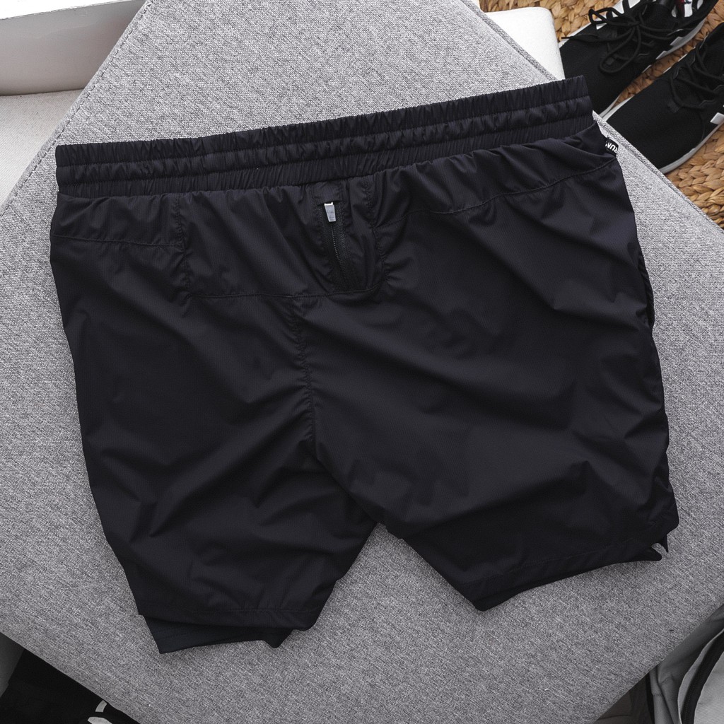 Quần short thể thao, quần gym nam 2 lớp legging cực xịn 2616