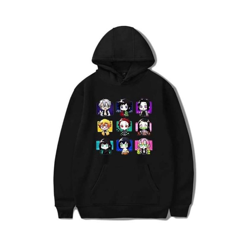 HOT-  Áo Hoodie  Dài Tay Nỉ Ấm Demon Slayer:Kimetsu no Yaiba