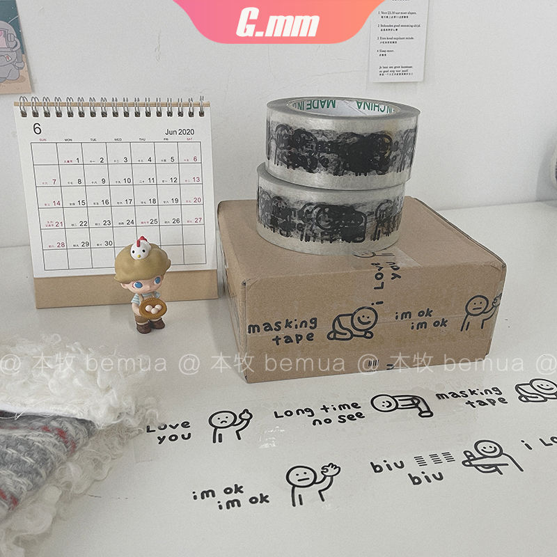 GM Cuộn Băng Keo 120m In Hình Snoopy Đáng Yêu Tiện Dụng