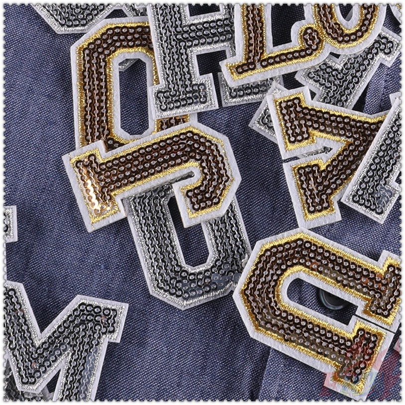 ✿ Sticker Ủi Thêu Hình Chữ Cái &amp; Love &amp; Vương Miện ✿ 1 Sticker Ủi Thêu Hình Huy Hiệu