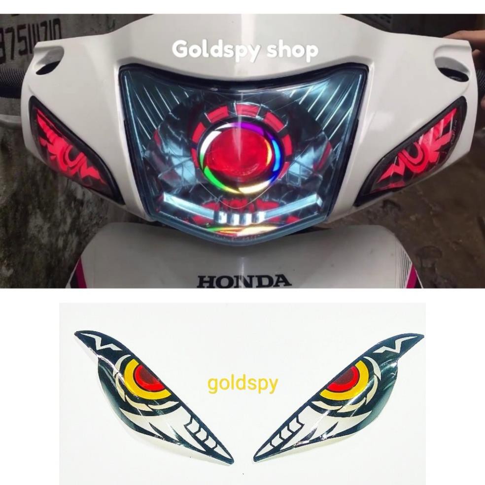 Mica Lắp Led Mắt Cú Audi Wave A ( giá 1 đôi) .Hàng đẹp loại 1