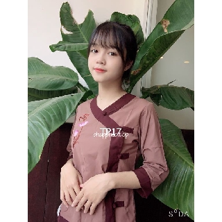 Đồ lam, quần áo đi chùa - Tim phối 2