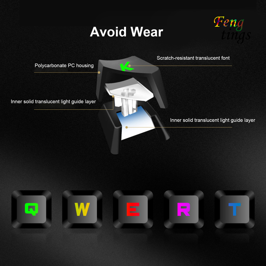 Bàn phím cơ chơi game GK-10 87 phím có đèn nền nhiều màu sắc cho laptop/ máy tính để bàn