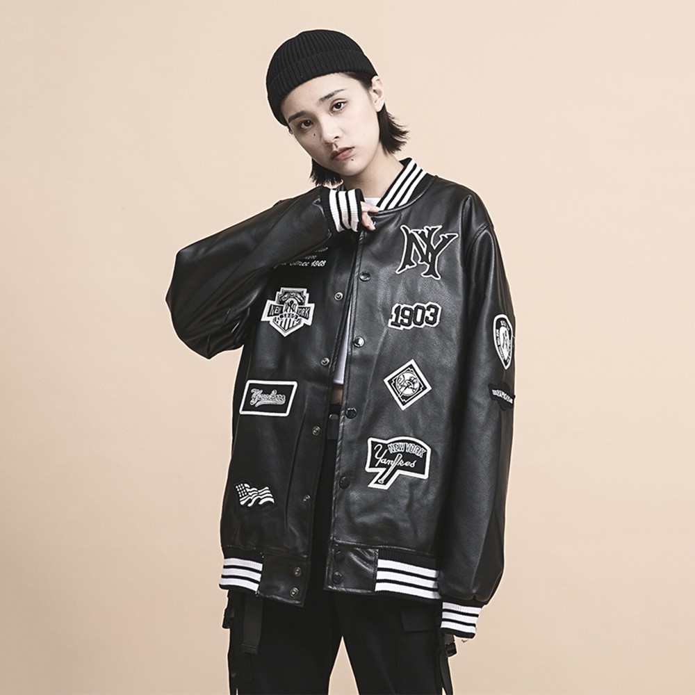 Áo Khoác Bomber Nam Nữ Khóa Cài Phối Họa Tiết Chữ Lưng In Hình Đôi Cánh AO KHOAC NAM 9000033V3 | BigBuy360 - bigbuy360.vn