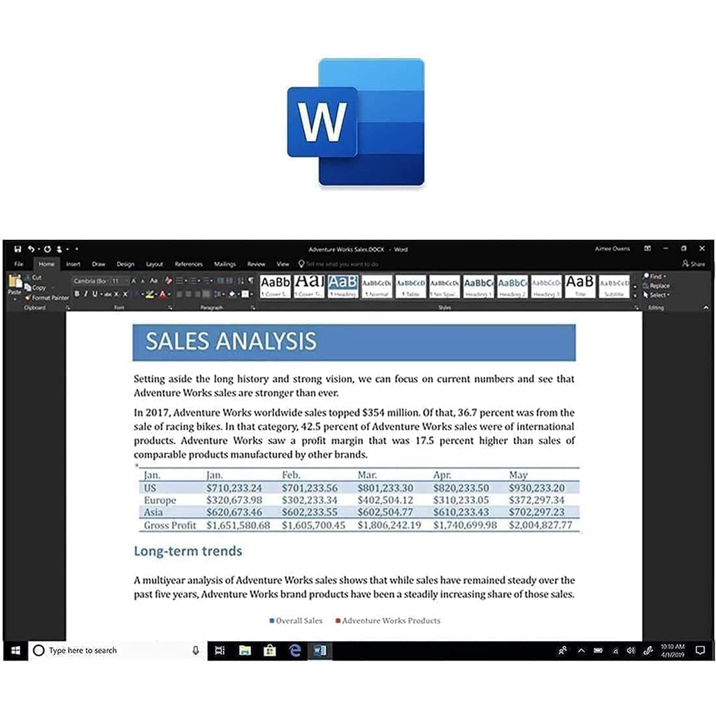 Phần mềm Microsoft Office Professional 2019 vĩnh viễn Word Excel ...