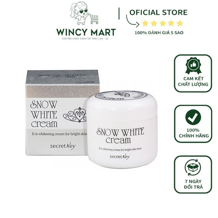 Kem Dưỡng Trắng Da Secret Key Snow White Cream 50g