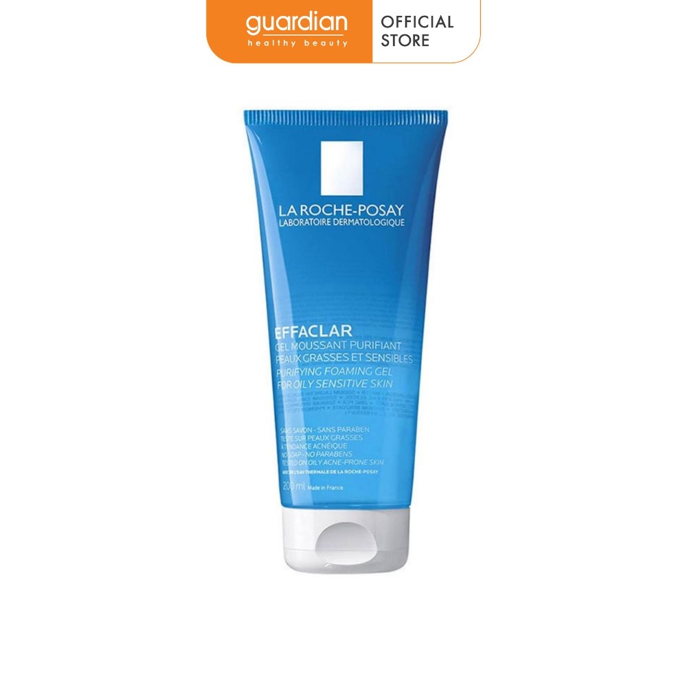 Gel rửa mặt tạo bọt giảm nhờn cho da dầu nhạy cảm La Roche-Posay Effaclar Purifying Foaming Gel 50ml