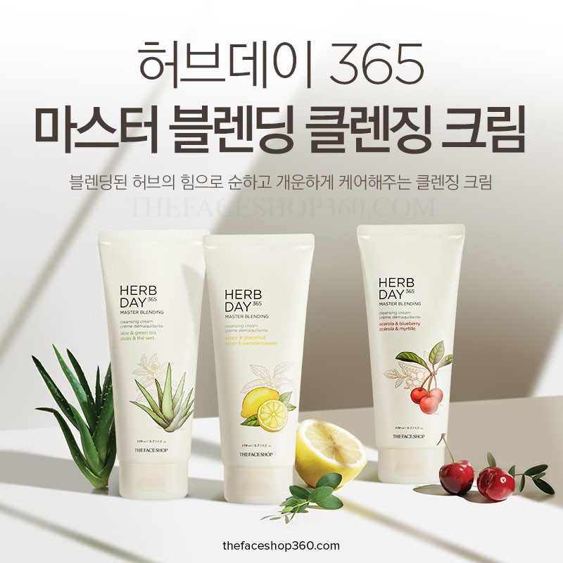 [Best Seller] Sữa rửa mặt Herb Day 365 Cleansing Foam + Sữa Tẩy Trang The Face Shop 170ml | BigBuy360 - bigbuy360.vn