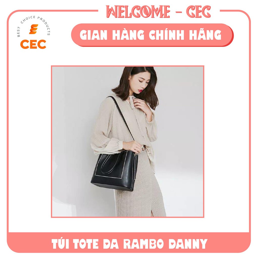 Túi xách da cho Nữ Rambo Danny, Túi thời trang trẻ 2021 bằng da đeo vai kích thước 30x25cm TX10 [CEC Store]
