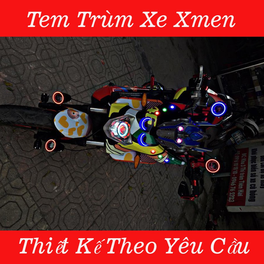 Tem Trùm Xe Điện Xmen 7 mẹu ẹẹp